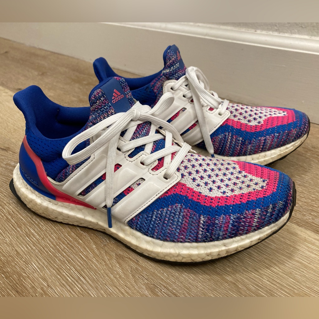 Adidas Ultraboost Running Shoes Sneakers Yyj606004 Blue Mens Size 6